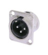 Neutrik XLR chassis connector 3-pole male  Neutrik®