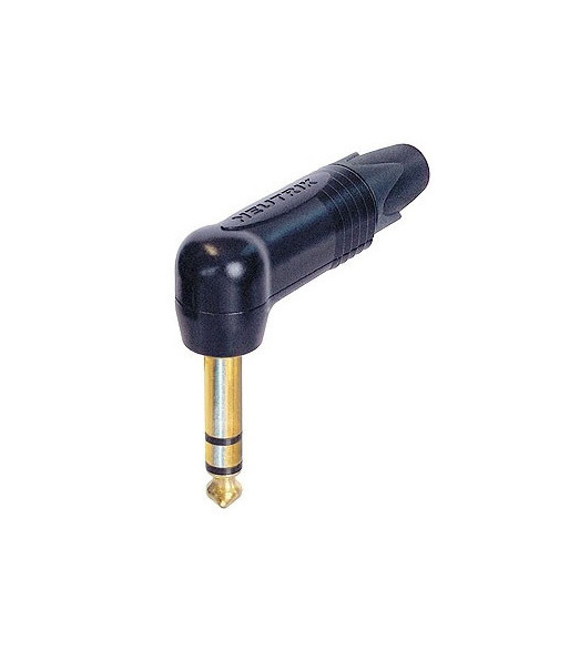 Neutrik Jack TRS Neutrik® - angled plug with gold-plated contacts