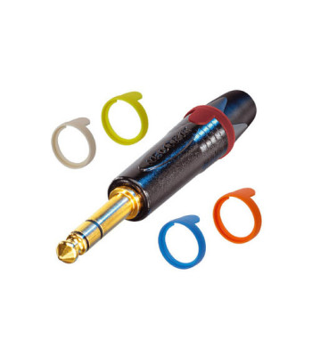 Neutrik Jack TRS Neutrik® - angled plug with gold-plated contacts