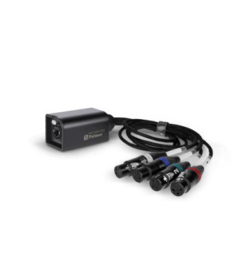 Palmer Audio over Cat Loom from etherCON to 4 x XLR female