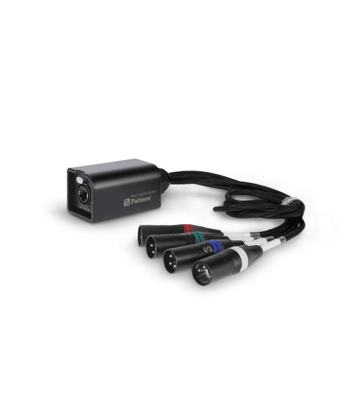 Palmer Audio over Cat Loom from etherCON to 4 x XLR male