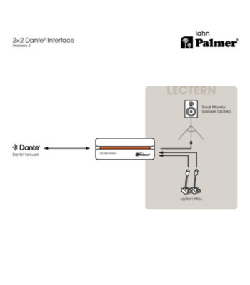 Palmer 2x2 Dante® interface