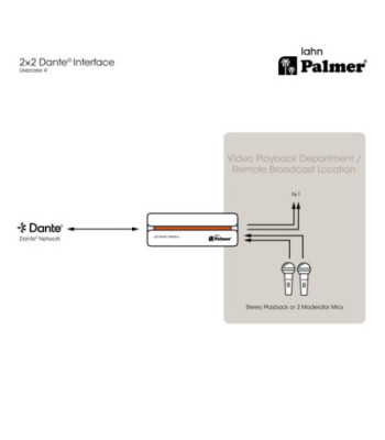 Palmer 2x2 Dante® interface