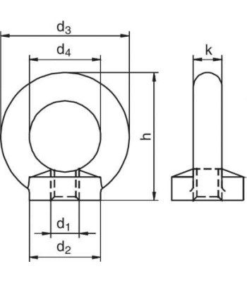 RIGGATEC DIN 582 - black galvanised