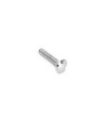 Adam Hall Cup Head Square Neck Screw M6 x 45 mm, Steel galvanized, DIN 603 - 100 Stk.