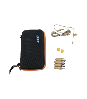 JTS Lavalier mikrofon Omni, pakke med 4 connector, Beige