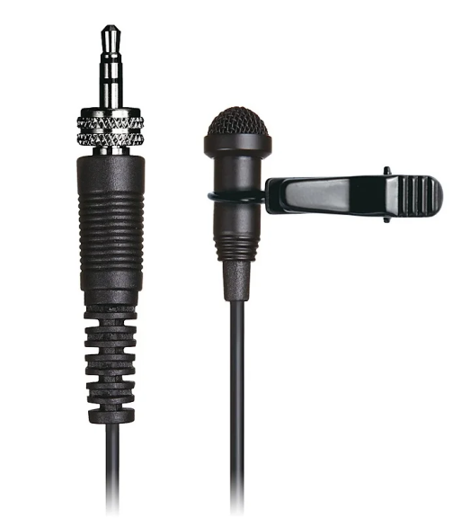 Tascam TM-10L knaphulsmikrofon minijack med omløber, Sort