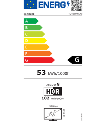 Samsung TQ43Q7FAAUXXC - QLED 4K Smart TV