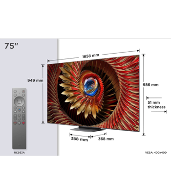 TCL 75C8K - QD-Mini LED 4K Google TV