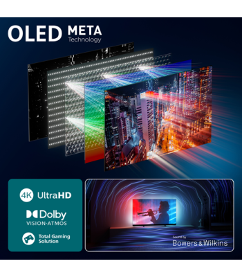 Philips 55OLED910/12 - OLED+ 4K Google TV med Ambilight