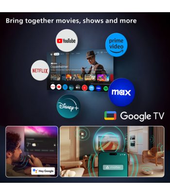 Philips 55OLED910/12 - OLED+ 4K Google TV med Ambilight