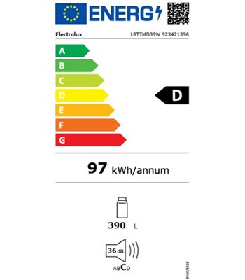Electrolux LRT7MD39W - Fritstående køleskab