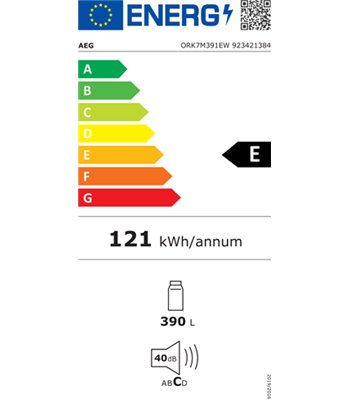 AEG ORK7M391EW - Fritstående køleskab