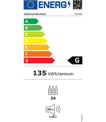 Vestfrost WFG 48 - Fritstående vinkøleskab