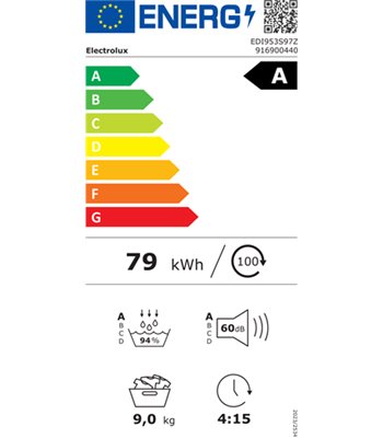 Electrolux EDI953S97Z - Kondenstørretumbler m/varmepumpe