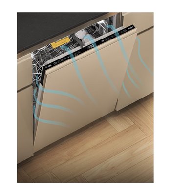 Whirlpool W7U HP43 - Opvaskemaskine til indbygning
