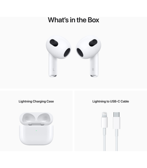AIRPODS 2022 MED LIGHTNING-LADEETUI (3.GEN) - MPNY3ZM/A