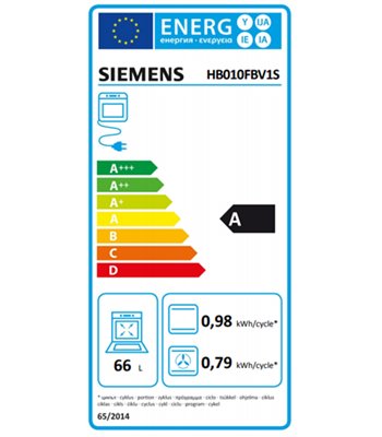 Siemens HB010FBV1S - Ovn til indbygning