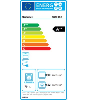 Electrolux EO92SSK - Ovn til indbygning