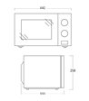 Scandomestic MWS20W, hvid - Mikroovn