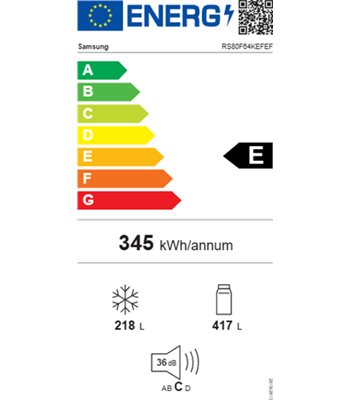 Samsung RS80F64KEFEF - Amerikanerskab