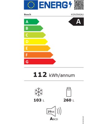 Bosch KGN39AIAU - Fritstående kølefryseskab