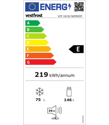 Vestfrost VCF 10152 NoFrost - Fritstående kølefryseskab