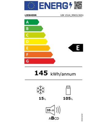 Liebherr UIK 1514-26 001 - Integreret køleskab med fryseboks