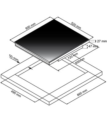 Eico 2280 90 Fusion IQWF - Link - Induktionskogeplade