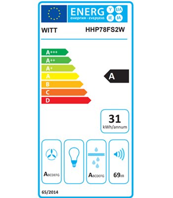 Witt HHP78FS2W - Kogeplade med integreret emhætte