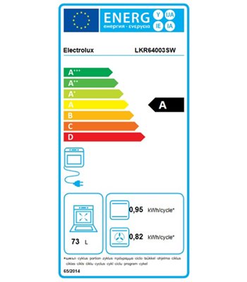 Electrolux LKR64003SW - Glaskeramisk komfur