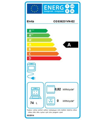 Elvita CGS36231VN-E2 - Masseplade komfur