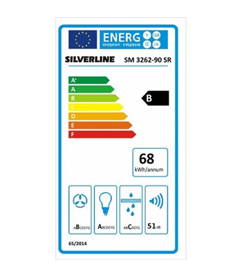 Silverline SM 3262-90 SR - Væghængt emhætte