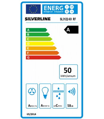 silverline SL 3122-60 SR - Væghængt emhætte