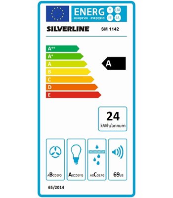 Silverline SM 1142 - Skabsintegreret emhætte