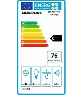 Silverline SM 1175-53 HV - Skabsmonteret emhætte