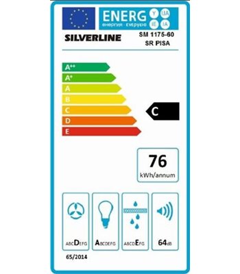 Silverline SM 1175-53 SR - Skabsintegreret emhætte