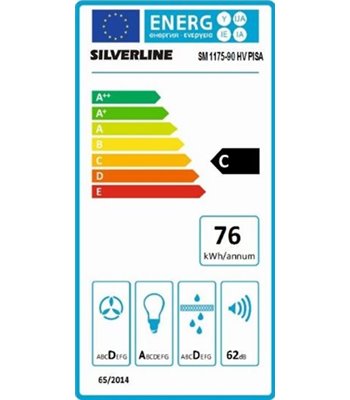 Silverline SM 1175-79 HV - Skabsintegreret emhætte