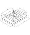 Silverline SM 4266-100SR u.motor - Loftintegreret emhætte