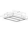 Silverline SM 4266-100 Hvid - Loftintegreret emhætte