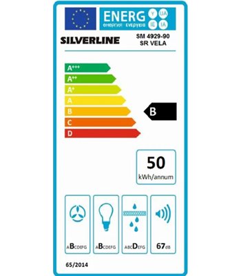 Silverline SM 4929-90 SR - Loftintegreret emhætte