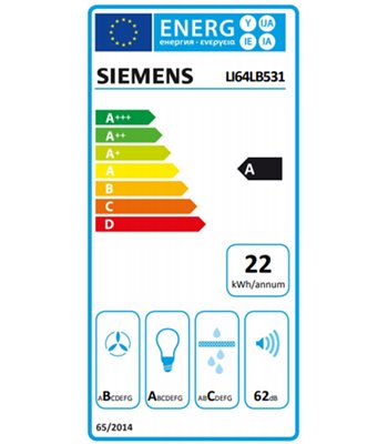 Siemens LI64LB531 - Skabsintegreret emhætte
