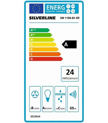 Silverline SM 1190-80 SR - Skabsintegreret emhætte