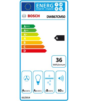Bosch DWB67CM50 - Væghængt emhætte