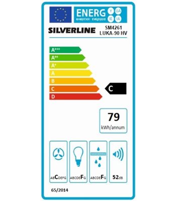 Silverline SM 4261-90 HV Luka 60 cm - Loftsintegreret emhætt