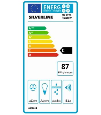 Silverline SM 4228-90 HV INT Polat, 90 cm, hvid - Loftsinteg
