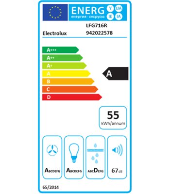 Electrolux LFG716R - Skabsintegreret emhætte