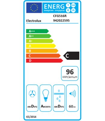 Electrolux CFG516R - Skabsintegreret emhætte