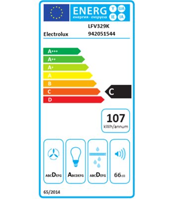 Electrolux LFV329K - Skråtstillet emhætte