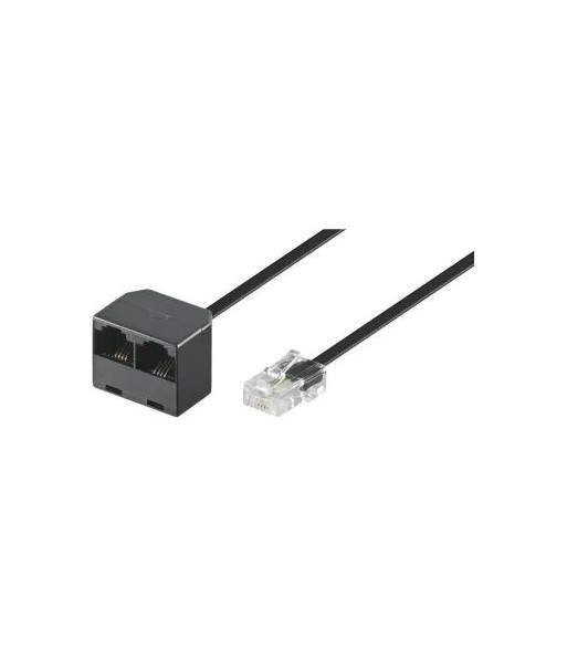 GOOBAY - ISDN forlænger - RJ45(8P4C) han  2x RJ45(8P4C) hun (20cm)